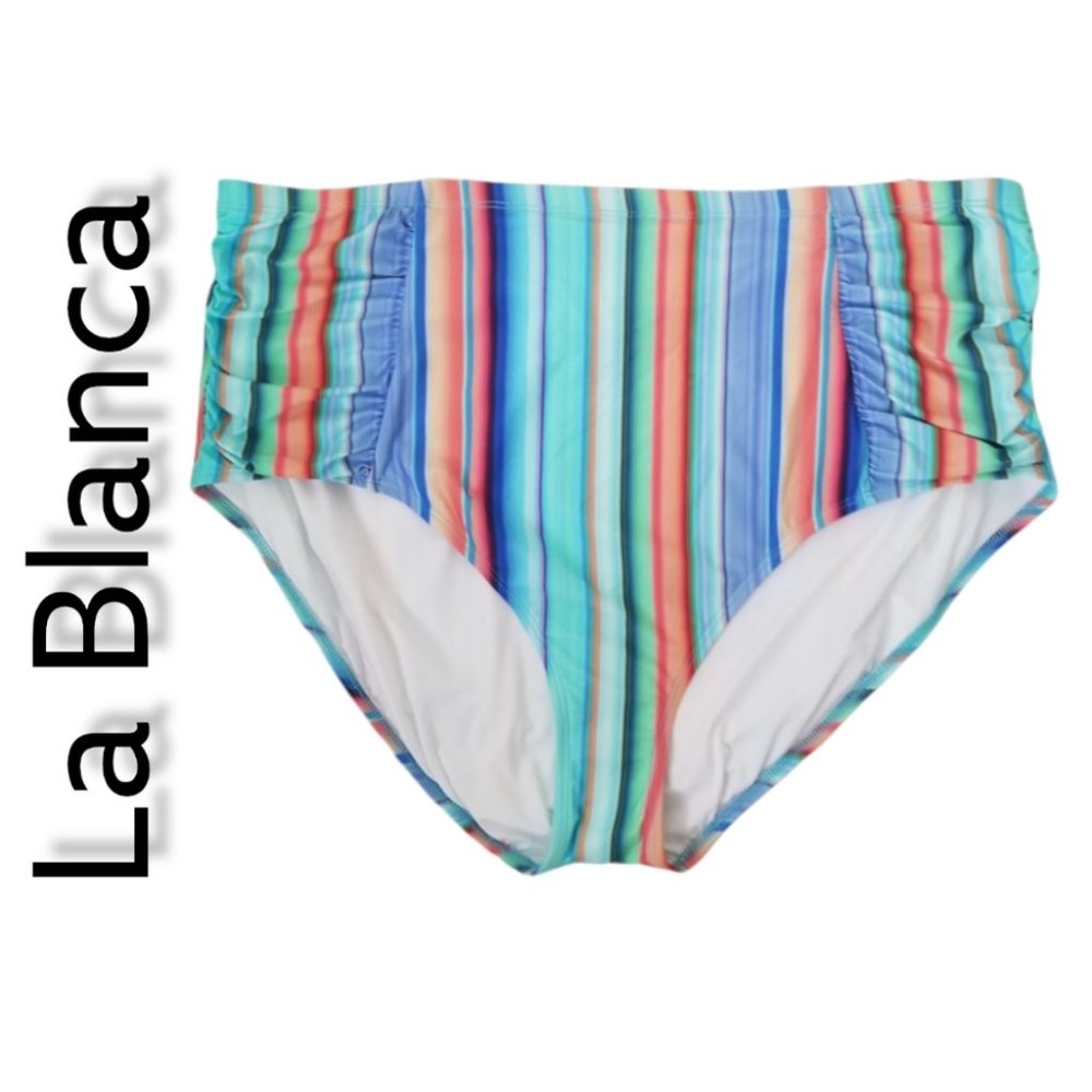 La Blanca Plus Size High Waist Bikini NWT! 22W